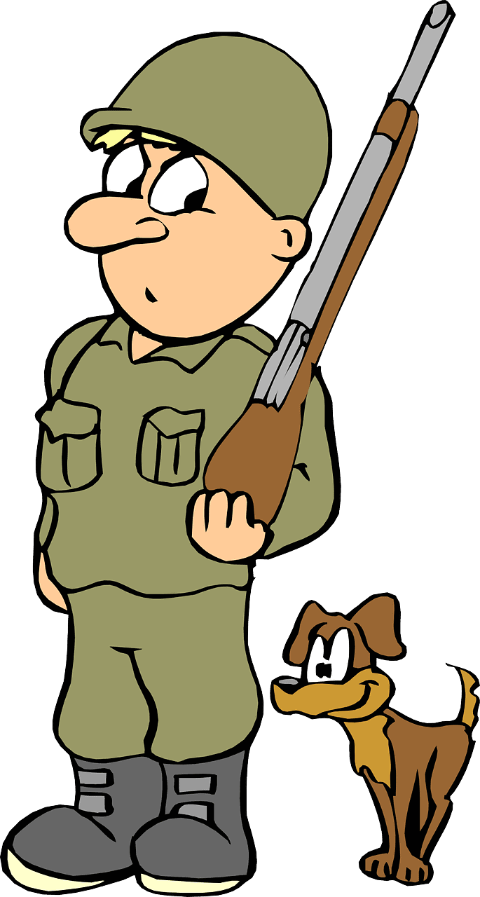 חייל וכלב 